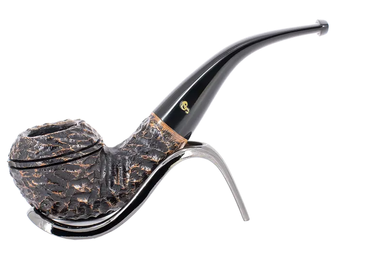 Peterson Of Dublin Aran Rusticated Briar Smoking Pipe - Shape No.999 1