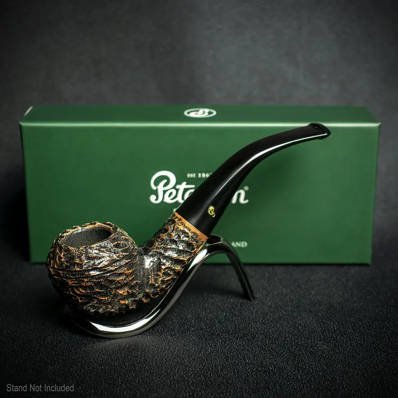 Peterson Of Dublin Aran Rusticated Briar Smoking Pipe - Shape No.999 2