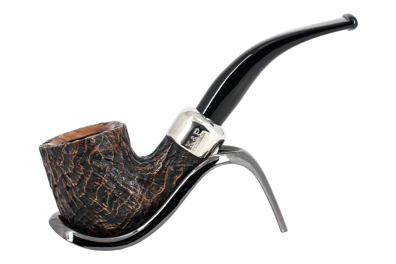 Peterson Of Dublin Arklow Sandblasted Briar Smoking Pipe - Shape 01 - 9Mm 1