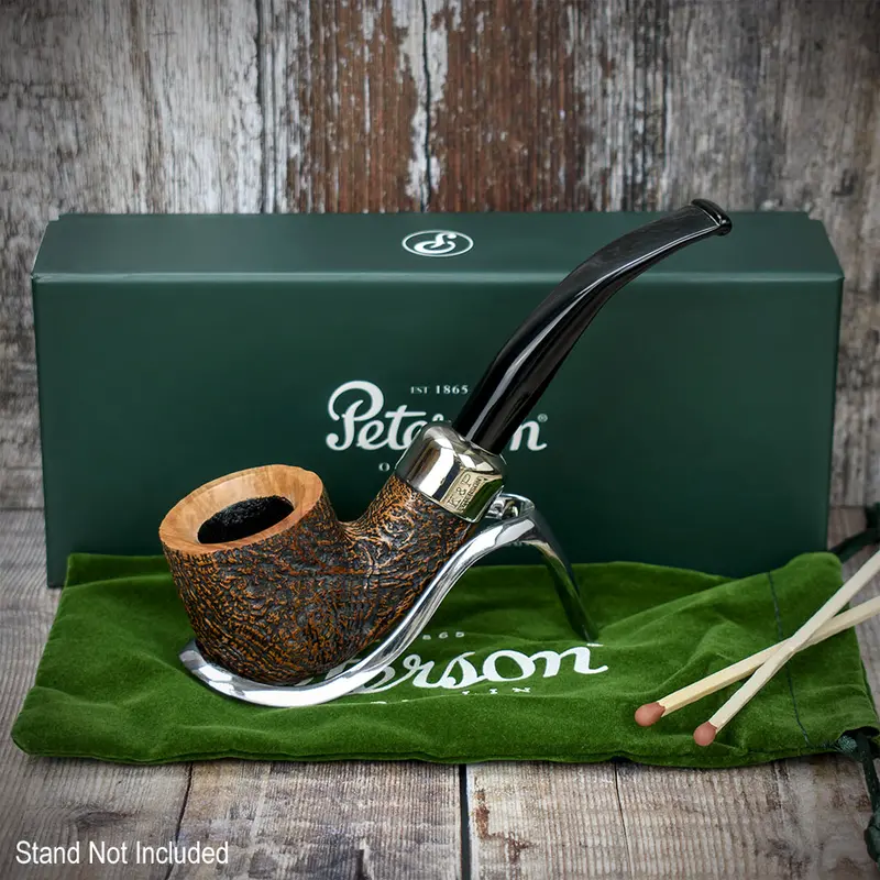 Peterson Of Dublin Arklow Sandblasted Briar Smoking Pipe - Shape 01 - 9Mm 2