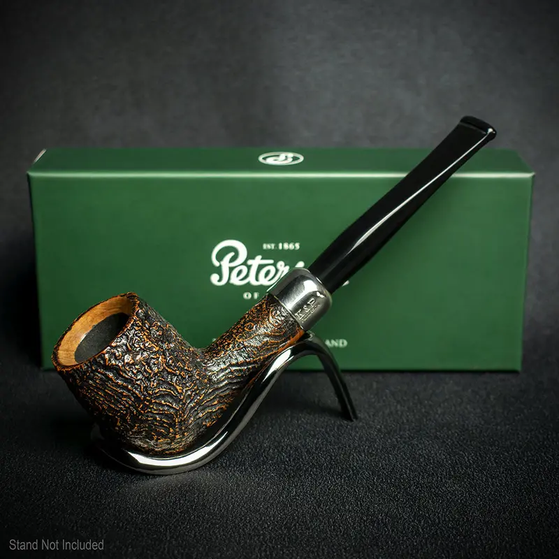 Peterson Of Dublin Arklow Sandblasted Briar Smoking Pipe - Shape 107 9Mm 2