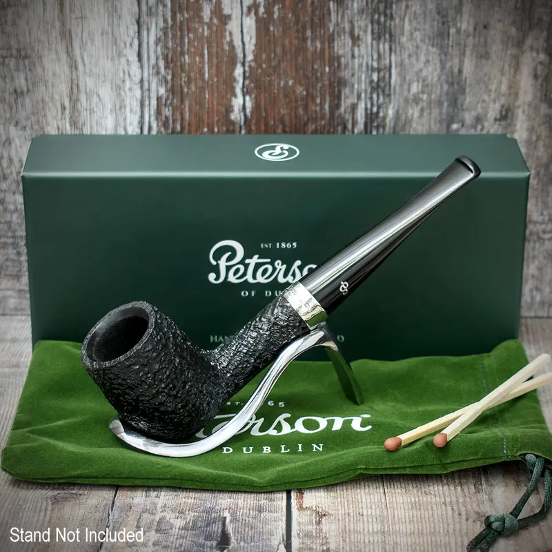 Peterson Of Dublin Cara Sandblasted Briar Smoking Pipe - Shape 06 1