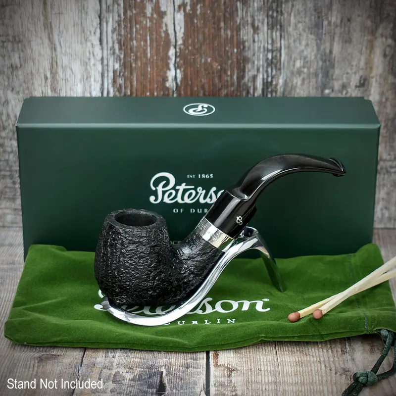 Peterson Of Dublin Cara Sandblasted Briar Smoking Pipe - Shape 221 1