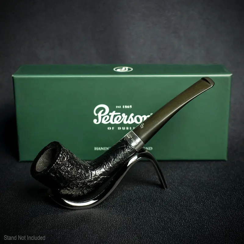 Peterson Of Dublin Cara Sandblasted Briar Smoking Pipe - Shape 268 2