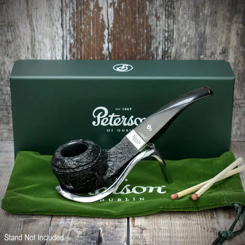 Peterson Of Dublin Cara Sandblasted Briar Smoking Pipe - Shape 80S 1