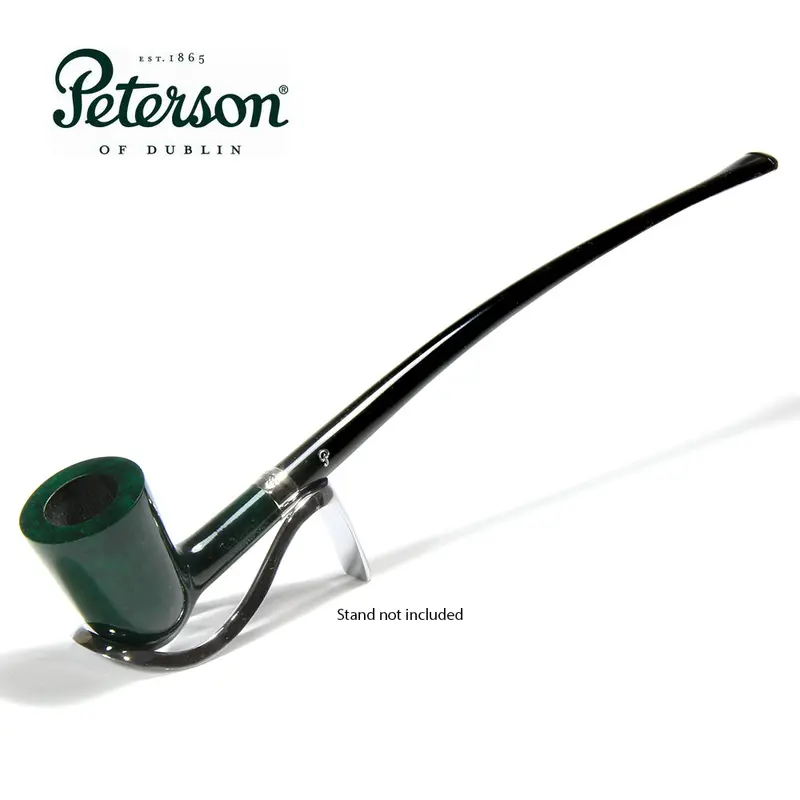 Peterson Of Dublin Churchwarden Briar Smoking Pipe - D17 Green 1