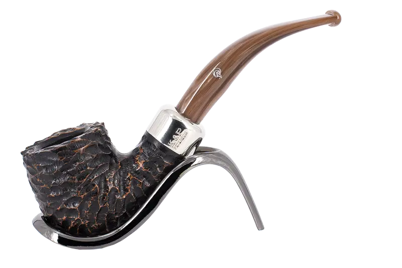 Peterson Of Dublin Derry Rusticated Briar Smoking Pipe - Shape 01 - 9Mm 1