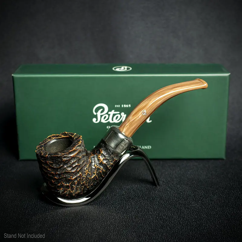 Peterson Of Dublin Derry Rusticated Briar Smoking Pipe - Shape 01 - 9Mm 2