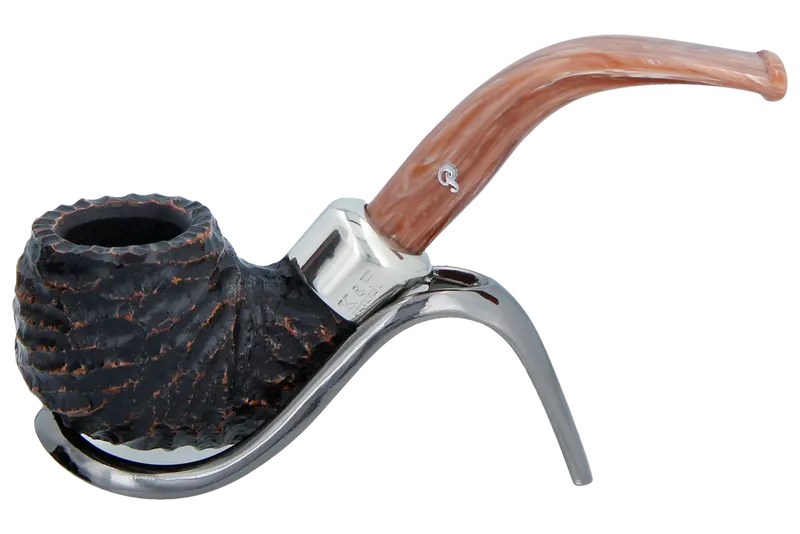 Peterson Of Dublin Derry Rusticated Briar Smoking Pipe - Shape 03 - 9Mm 1
