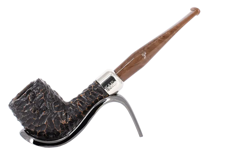 Peterson Of Dublin Derry Rusticated Briar Smoking Pipe - Shape 06 - 9Mm 1