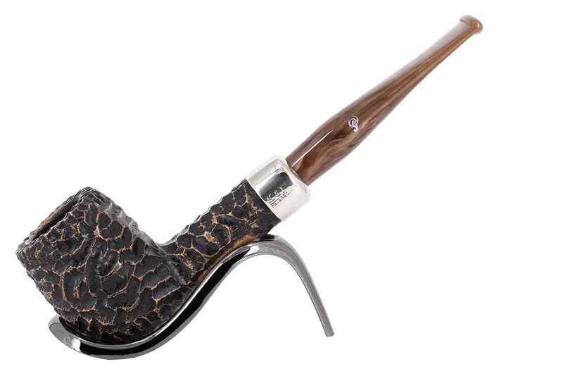 Peterson Of Dublin Derry Rusticated Briar Smoking Pipe - Shape 106 - 9Mm 1