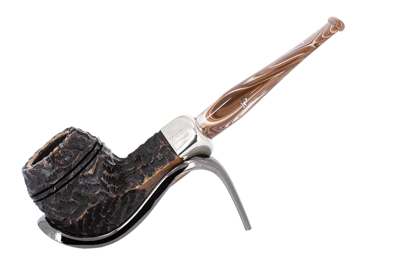 Peterson Of Dublin Derry Rusticated Briar Smoking Pipe - Shape 150 - 9Mm 1