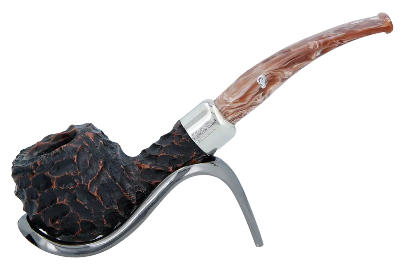 Peterson Of Dublin Derry Rusticated Briar Smoking Pipe - Shape 408 - 9Mm 1