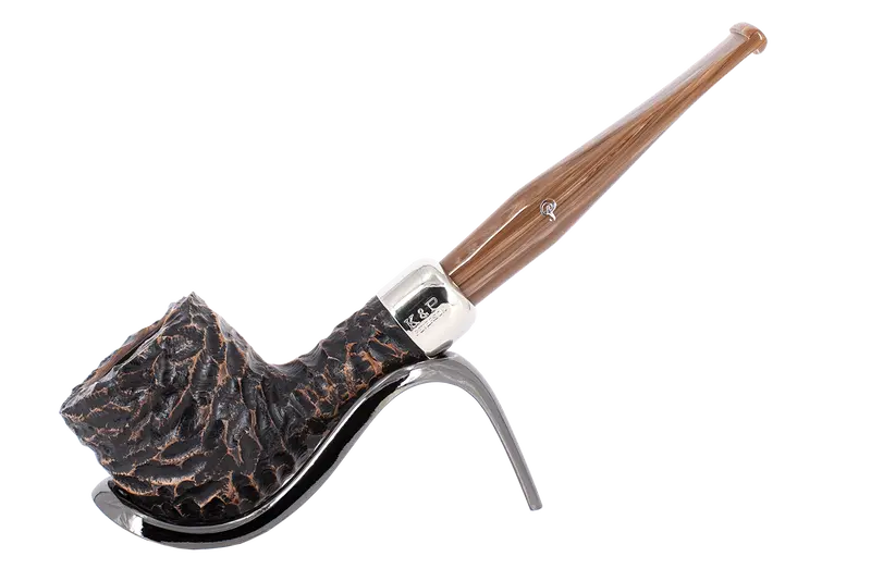 Peterson Of Dublin Derry Rusticated Briar Smoking Pipe - Shape 606 - 9Mm 1
