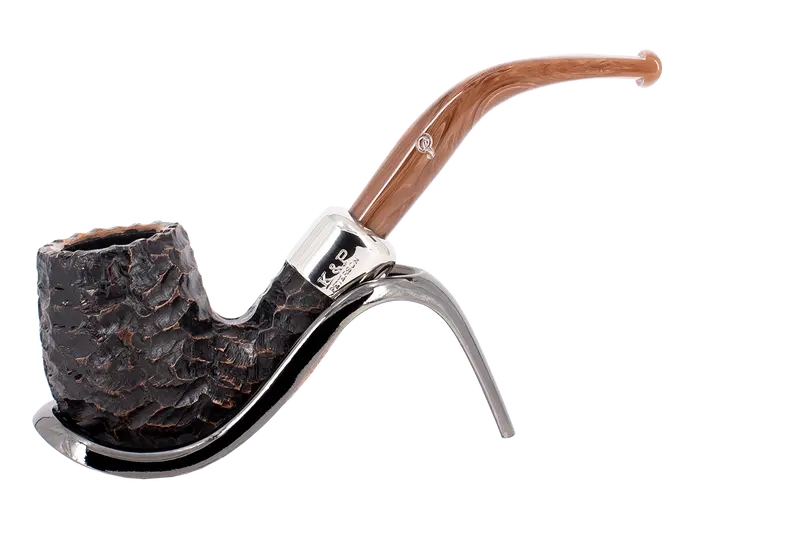 Peterson Of Dublin Derry Rusticated Briar Smoking Pipe - Shape 65 1