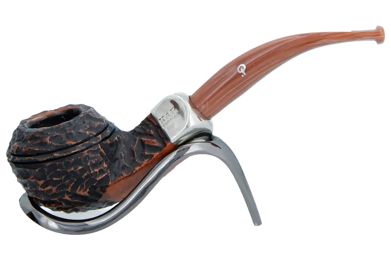 Peterson Of Dublin Derry Rusticated Briar Smoking Pipe - Shape 80S - 9Mm 1