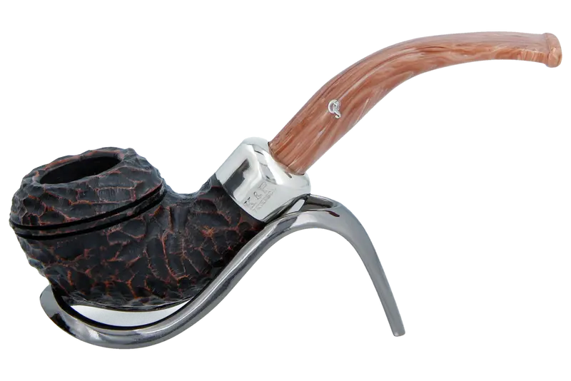 Peterson Of Dublin Derry Rusticated Briar Smoking Pipe - Shape 999 - 9Mm 1