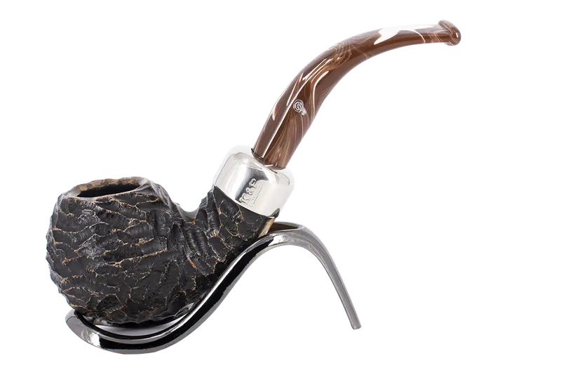 Peterson Of Dublin Derry Rusticated Briar Smoking Pipe - Shape Xl02 - 9Mm 1
