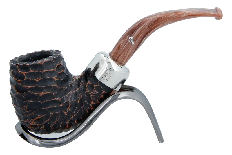 Peterson Of Dublin Derry Rusticated Briar Smoking Pipe - Shape Xl90 - 9Mm 1