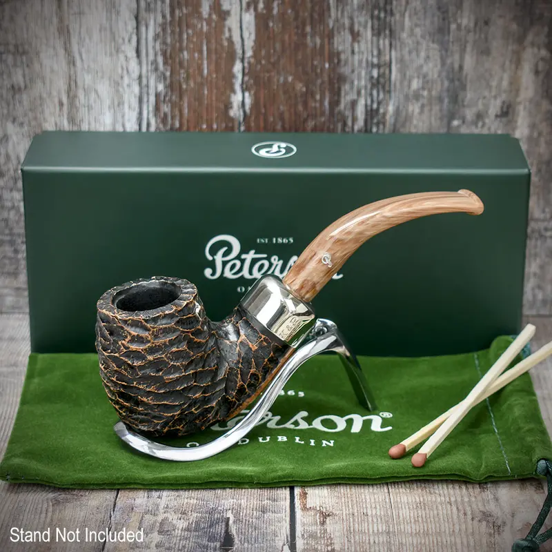 Peterson Of Dublin Derry Rusticated Briar Smoking Pipe - Shape Xl90 - 9Mm 2