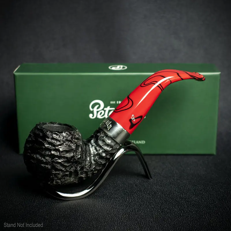 Peterson Of Dublin Dracula Rusticated Briar Smoking Pipe - Shape Xl02 2