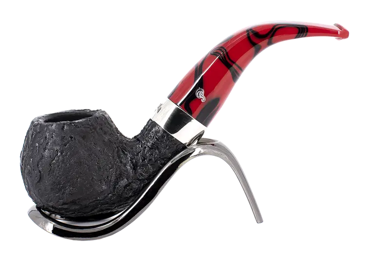 Peterson Of Dublin Dracula Sandblasted Briar Smoking Pipe - Shape No.03 1