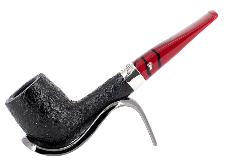 Peterson Of Dublin Dracula Sandblasted Briar Smoking Pipe - Shape No.106 1