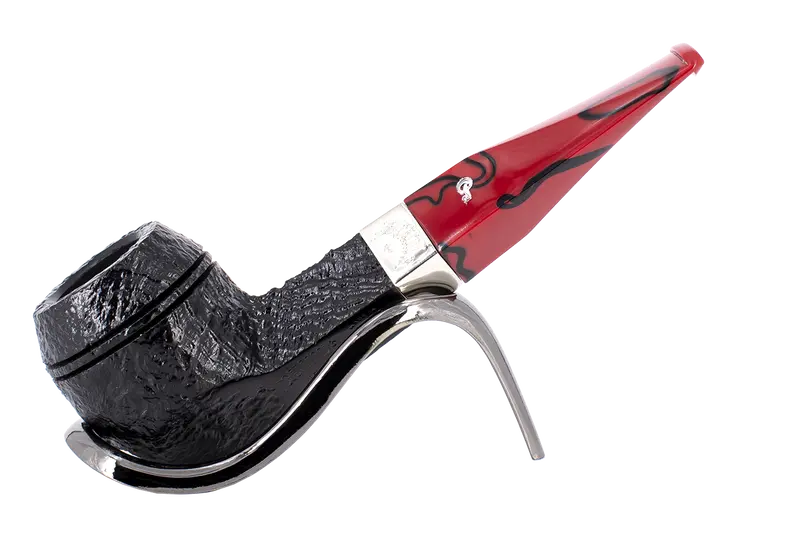 Peterson Of Dublin Dracula Sandblasted Briar Smoking Pipe - Shape No.150 1