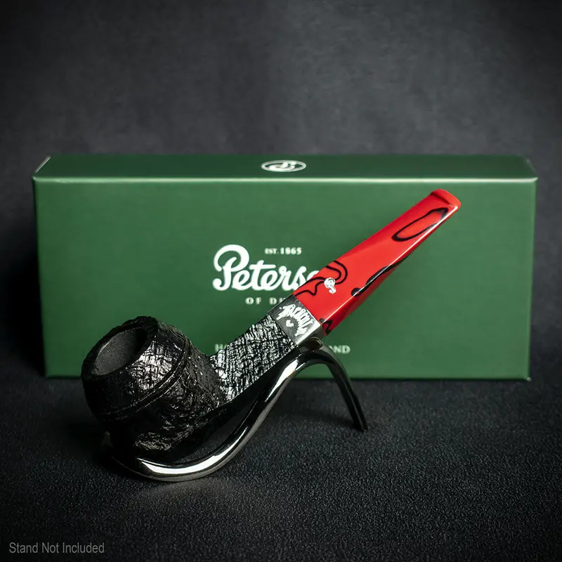 Peterson Of Dublin Dracula Sandblasted Briar Smoking Pipe - Shape No.150 2