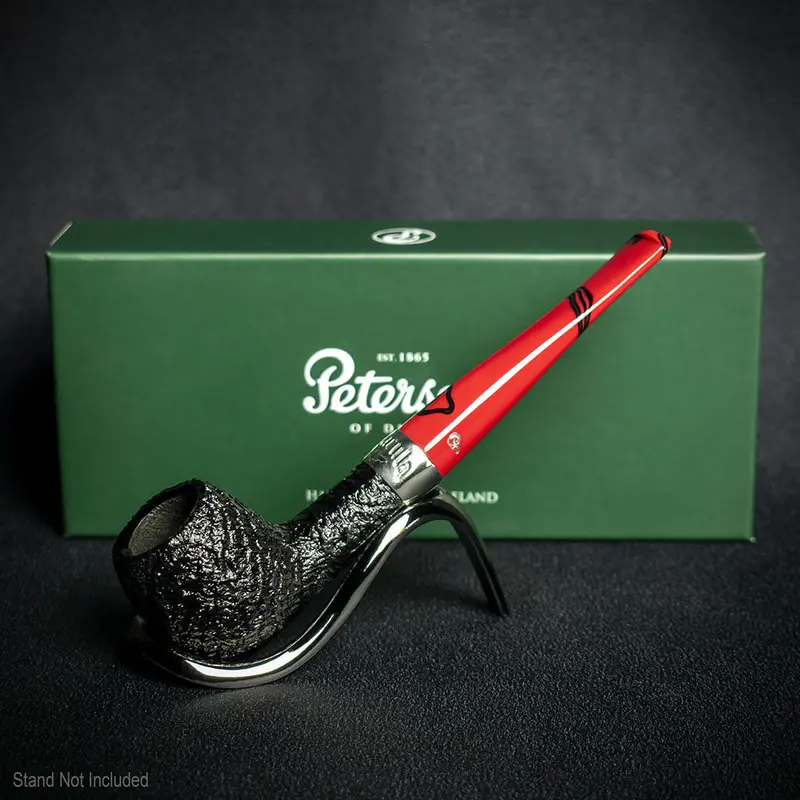 Peterson Of Dublin Dracula Sandblasted Briar Smoking Pipe - Shape No.87 2