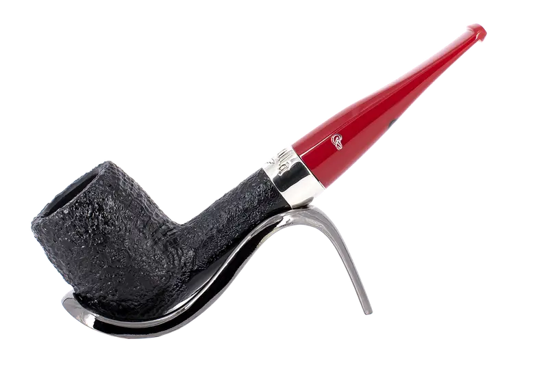 Peterson Of Dublin Dracula Sandblasted Briar Smoking Pipe - Shape No.X105 1