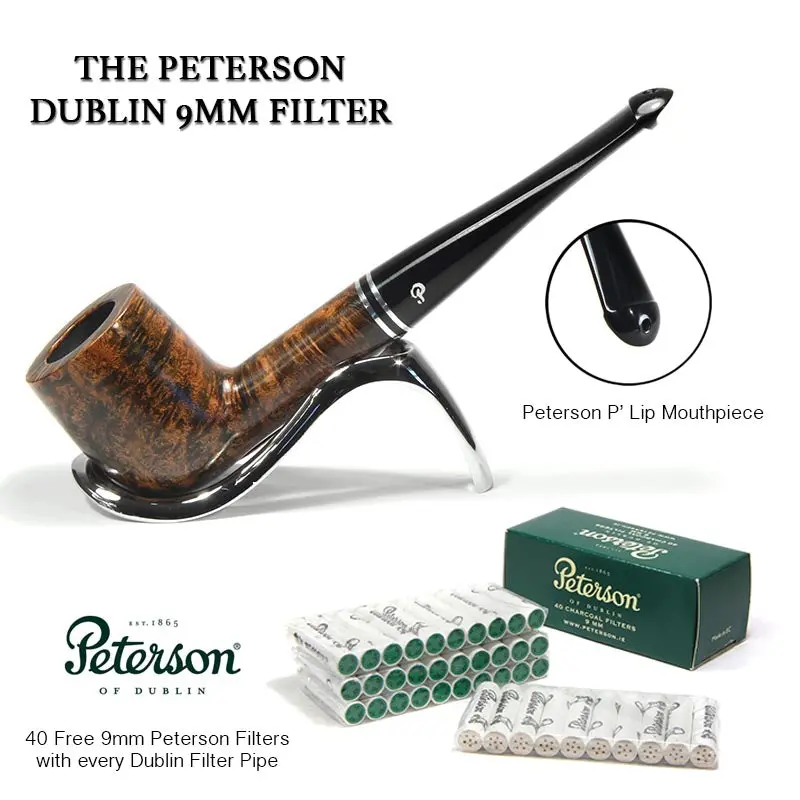 Peterson Of Dublin Dublin Briar Smoking Pipe - Shape No.06 - 9Mm 1