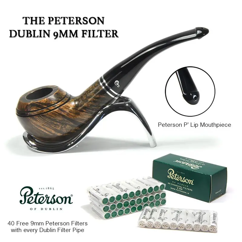 Peterson Of Dublin Dublin Briar Smoking Pipe - Shape No.999 - 9Mm 1