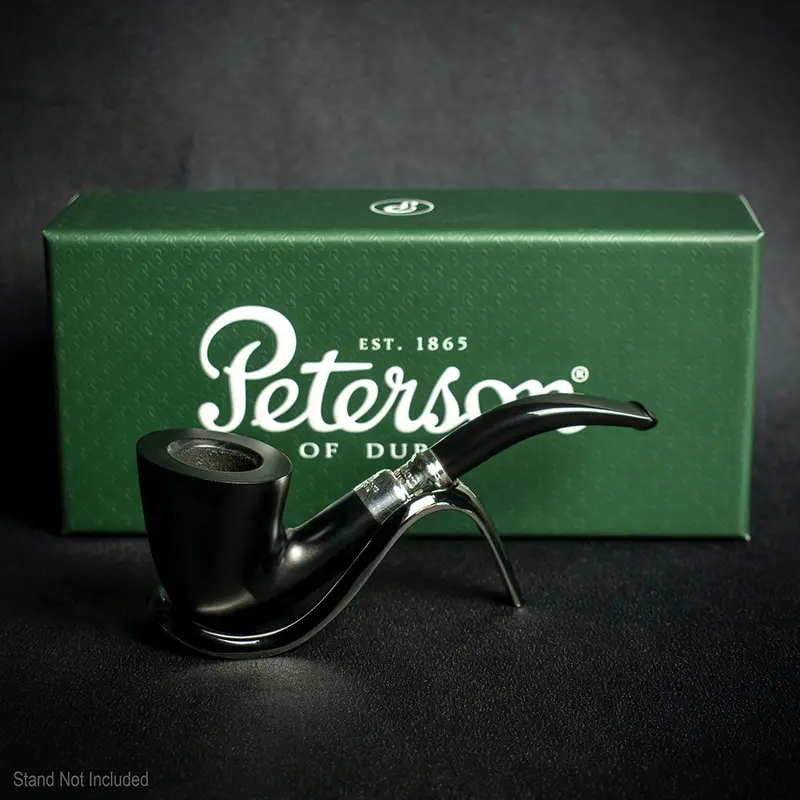 Peterson Of Dublin Ebony Spigot Briar Smoking Pipe - Shape 128 2