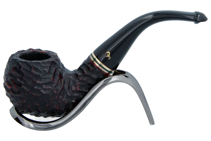 Peterson Of Dublin Emerald Rusticated Briar Smoking Pipe - Shape 03 - 9Mm 1