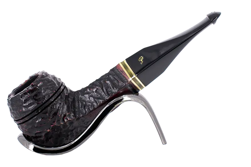 Peterson Of Dublin Emerald Rusticated Briar Smoking Pipe - Shape 150 - 9Mm 1