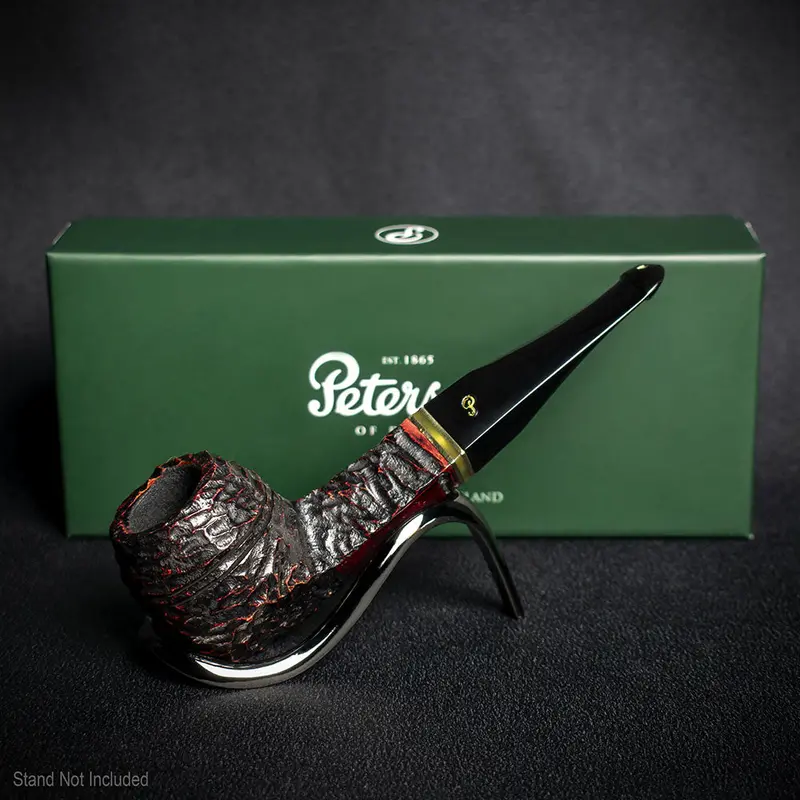 Peterson Of Dublin Emerald Rusticated Briar Smoking Pipe - Shape 150 - 9Mm 2
