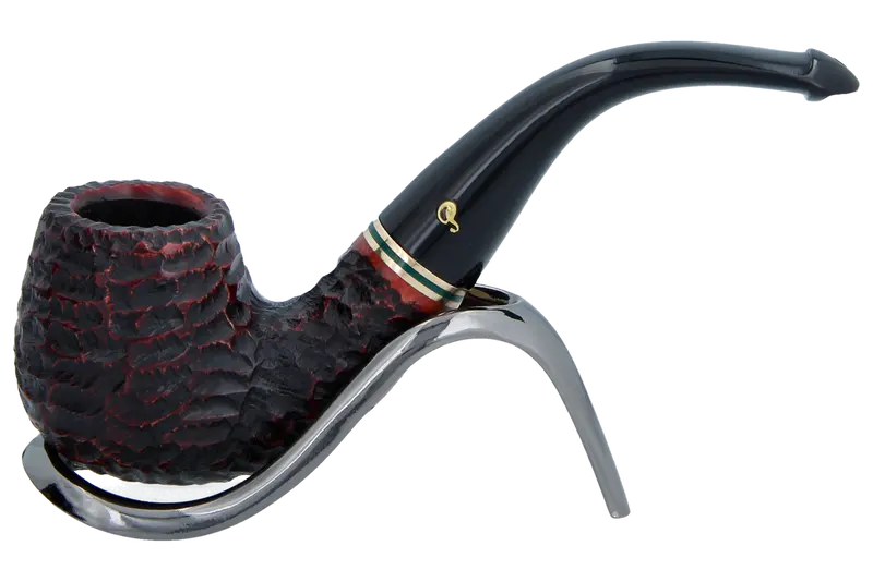 Peterson Of Dublin Emerald Rusticated Briar Smoking Pipe - Shape 221 - 9Mm 1