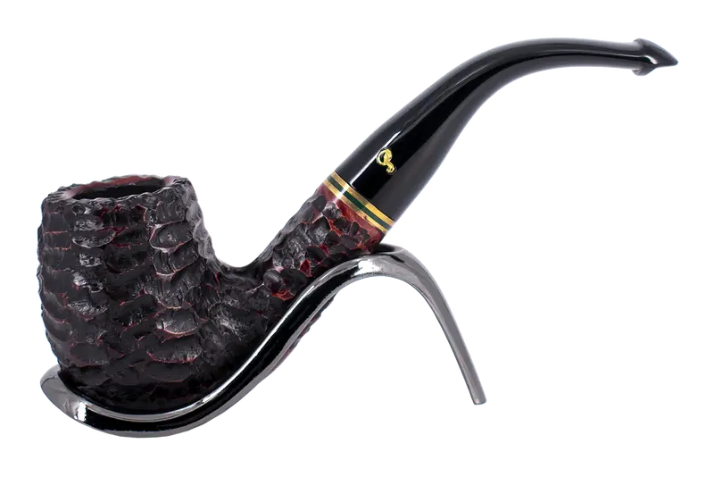Peterson Of Dublin Emerald Rusticated Briar Smoking Pipe - Shape 69 - 9Mm 1