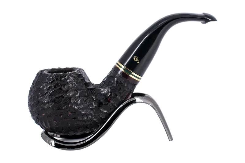 Peterson Of Dublin Emerald Rusticated Briar Smoking Pipe - Shape Xl02 - 9Mm 1