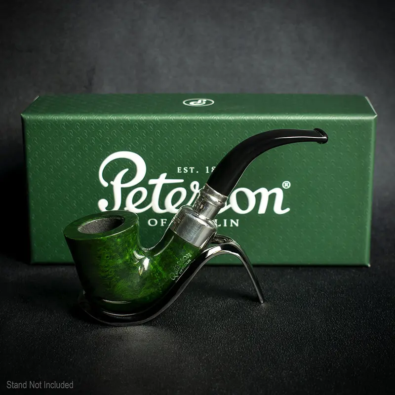 Peterson Of Dublin Green Spigot Briar Smoking Pipe - Shape 05 2