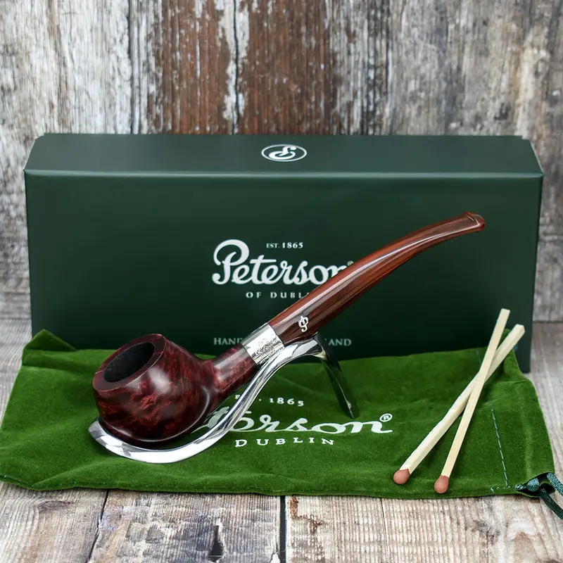Peterson Of Dublin Harp Briar Smoking Pipe - Shape No.406 2