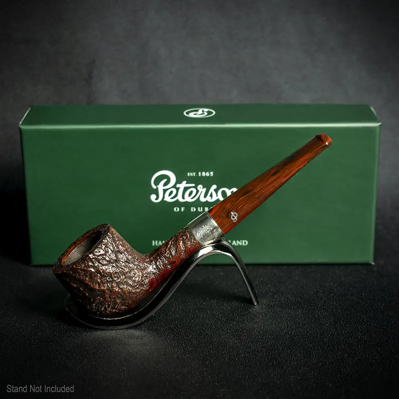 Peterson Of Dublin Irish Harp Sandblasted Smoking Pipe - Shape 608 2