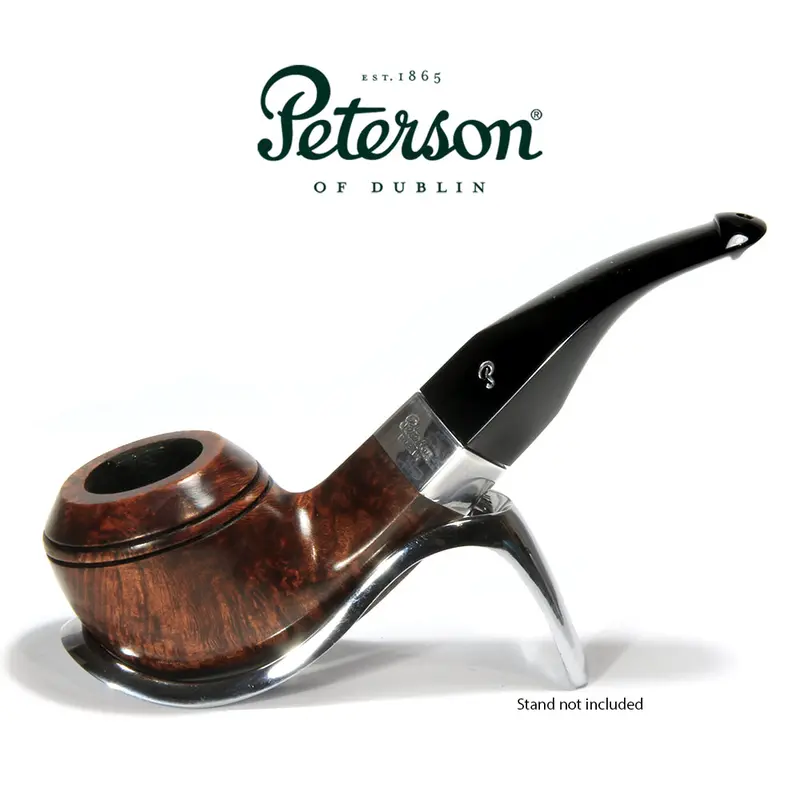 Peterson Of Dublin Kildare Silver Mounted Briar Smoking Pipe - Shape No.80S - 9Mm 1