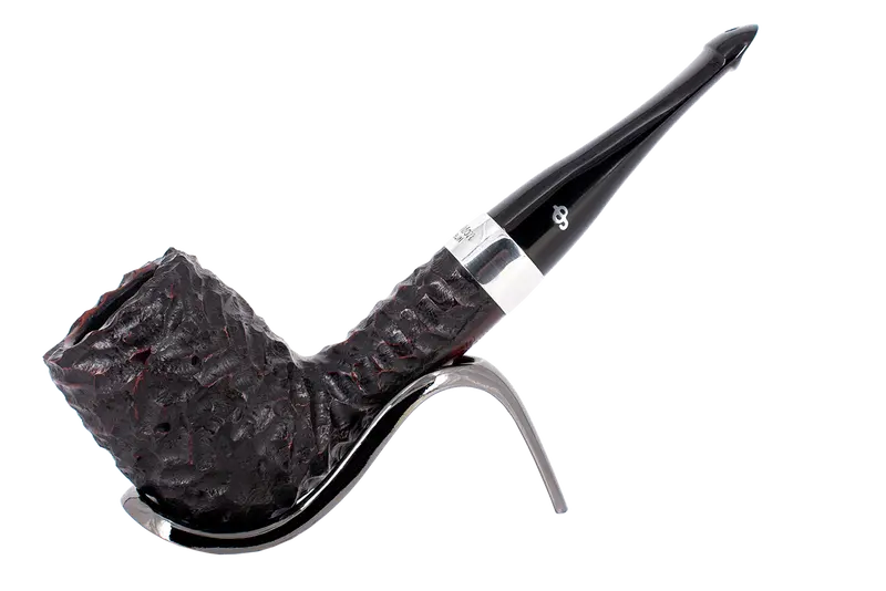Peterson Of Dublin Rusticated Pub Briar Smoking Pipe - Large Billiard 1