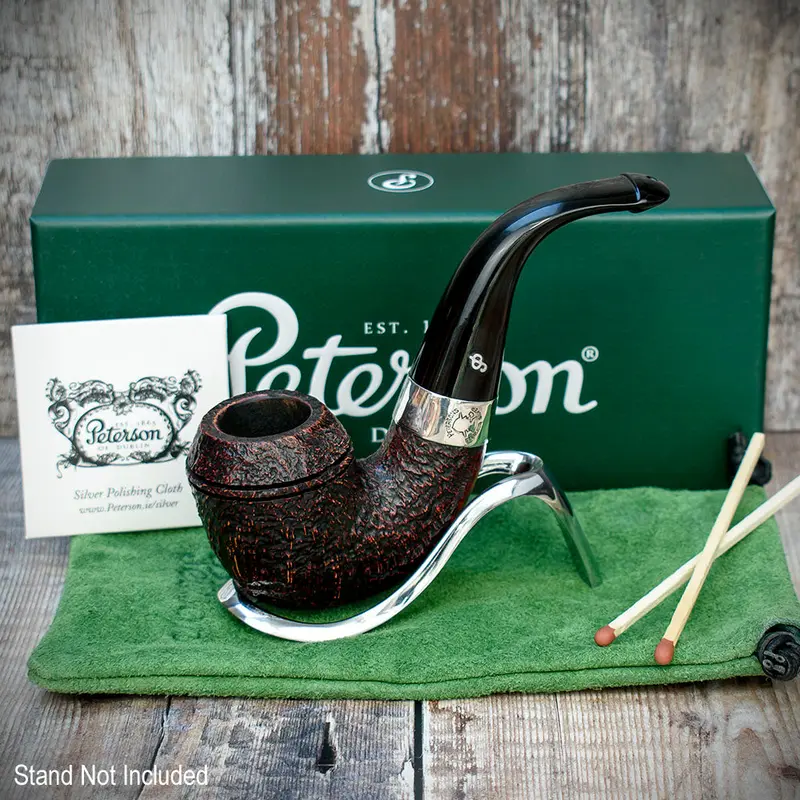 Peterson Of Dublin Sherlock Holmes Briar Smoking Pipe - Red Sandblast Baskerville 2