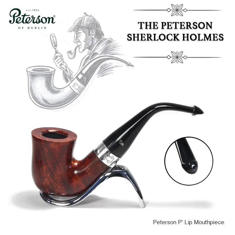 Peterson Of Dublin Sherlock Holmes Briar Smoking Pipe - Terracotta Original 1