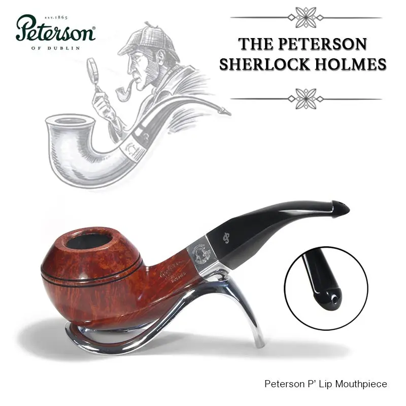 Peterson Of Dublin Sherlock Holmes Briar Smoking Pipe - Terracotta Squire 1