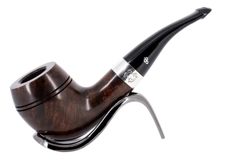 Peterson Of Dublin Sherlock Holmes Dark Series Briar Smoking Pipe - Deerstalker Smooth 1