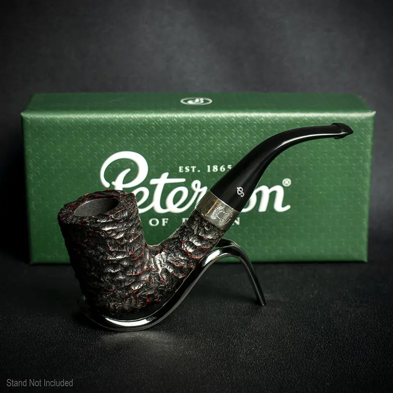 Peterson Of Dublin Sherlock Holmes Rathbone Rusticated Briar Pipe 2